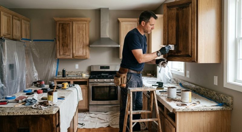 Kitchen Cabinet Refinishing in Bloomington, IN