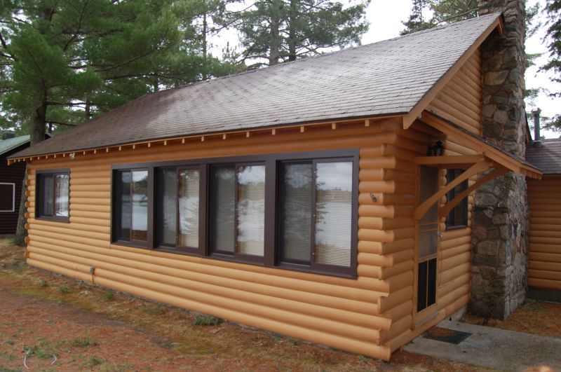 Stained Log Exterior